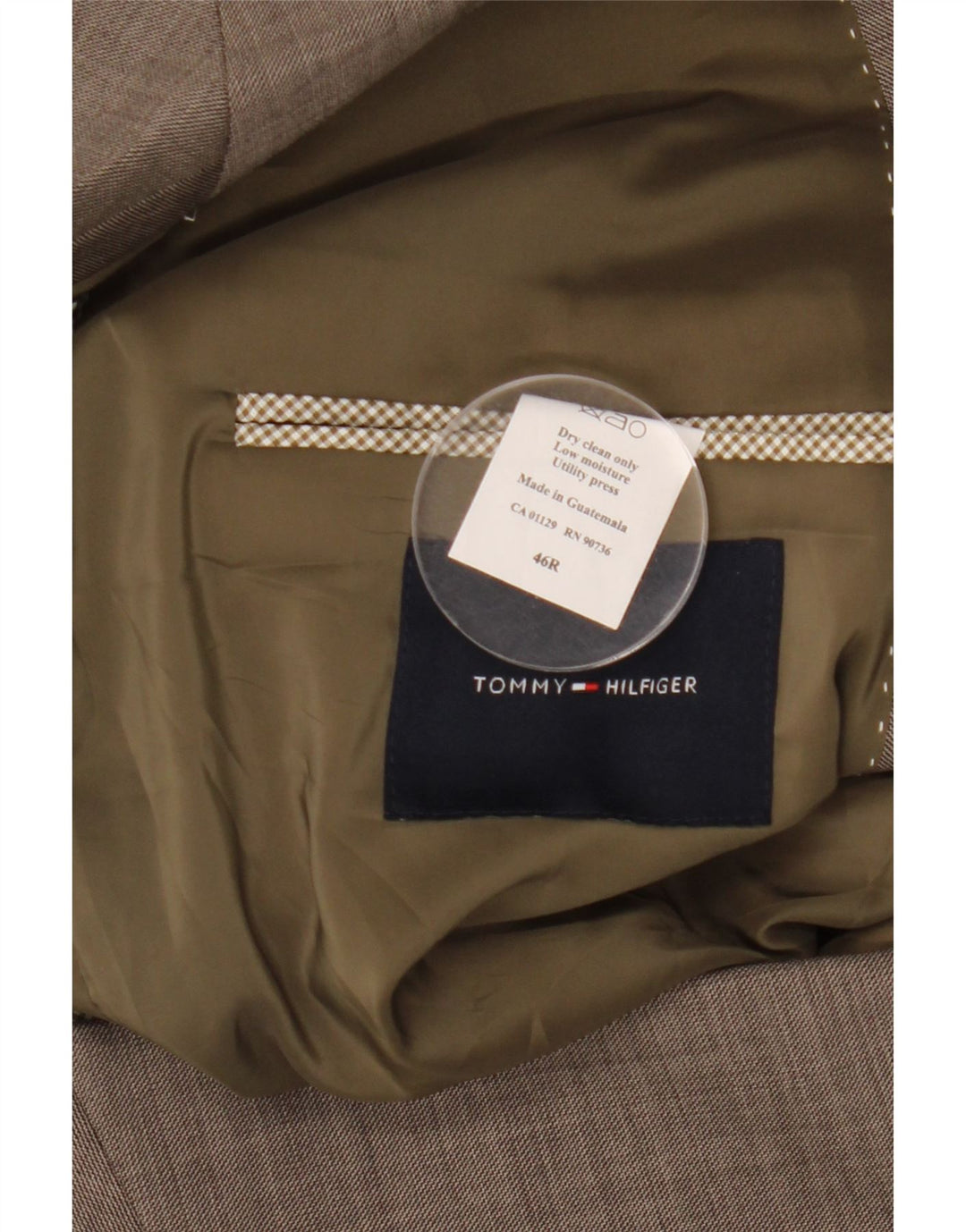 TOMMY HILFIGER Mens 2 Button Blazer Jacket UK 46 3XL Grey Wool