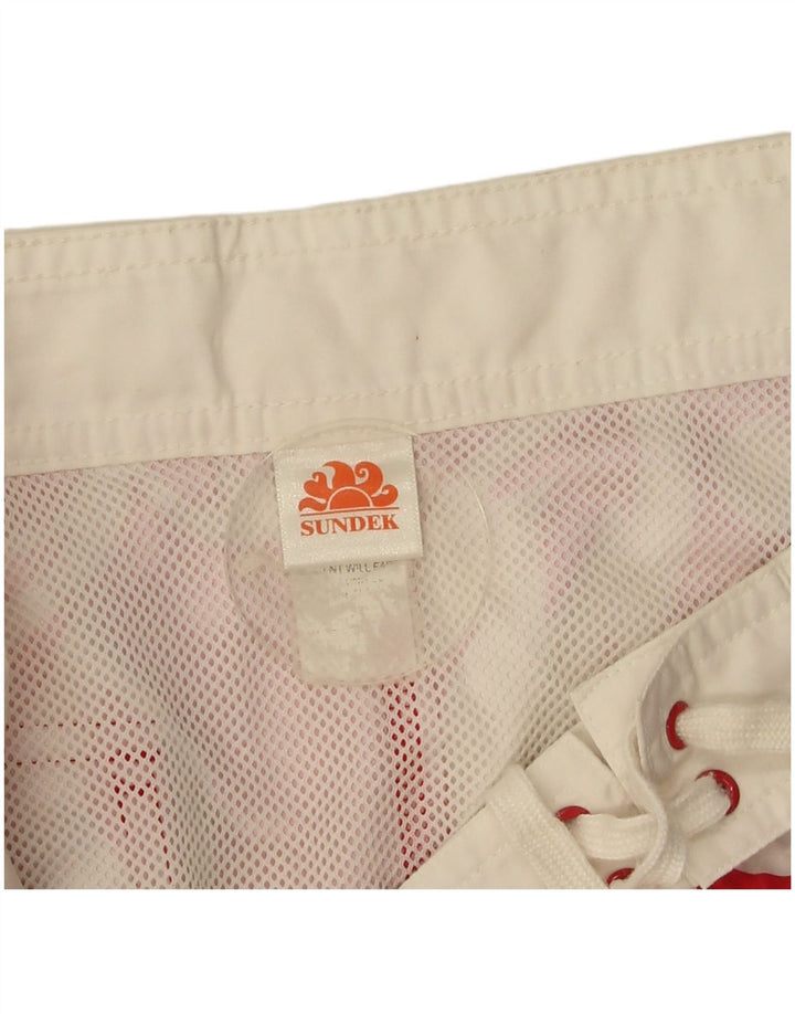 Sundek Herre badeshorts Medium rød blomstret polyester