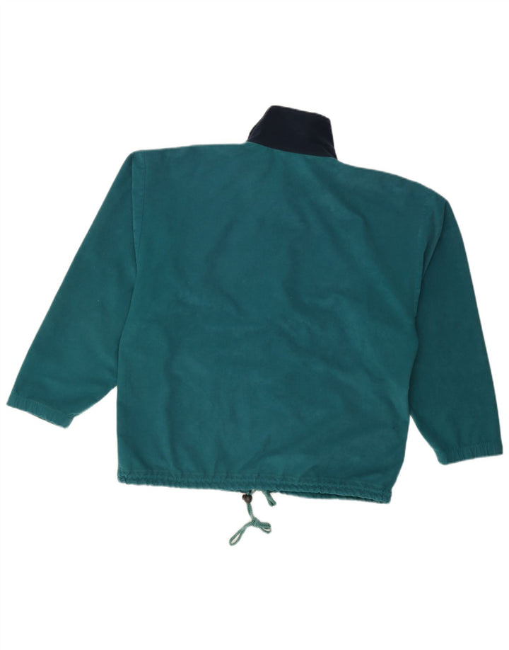 Vintage Mens Velour Tracksuit Top Jacket Small Multicoloured Colourblock