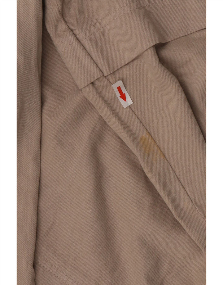Zara Womens Wide Leg Cargo Trousers Small W26 L33 Beige
