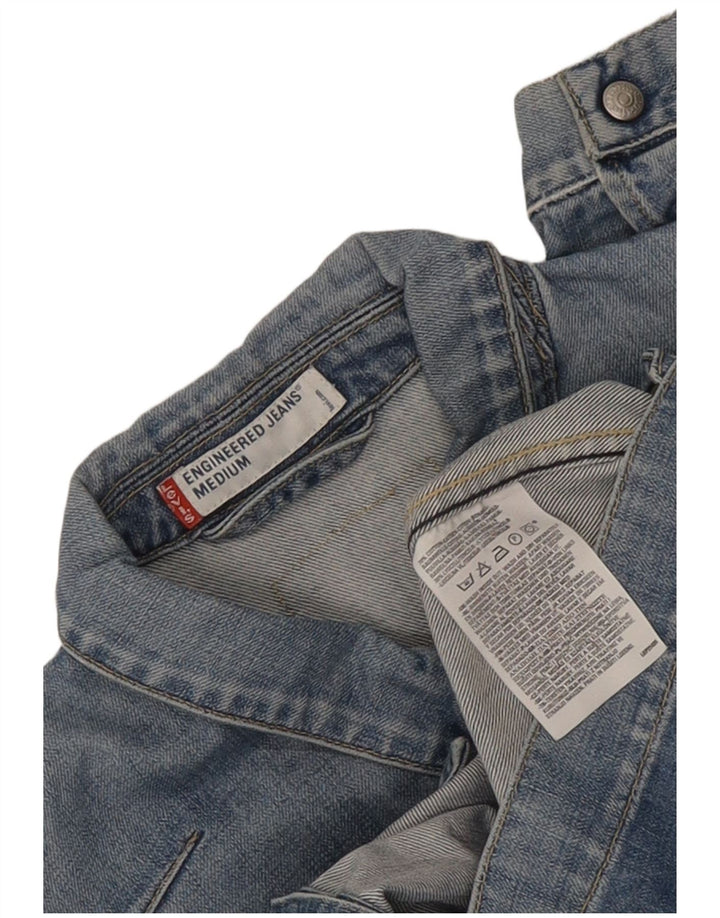 Levi's Womens Engineered Denim Jacket UK 14 Medium Blue Cotton
