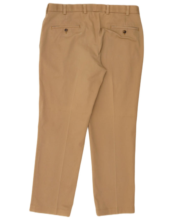 Pantaloni chino drepți pentru bărbați Brooks Brothers Clark W36 L30, bumbac bej