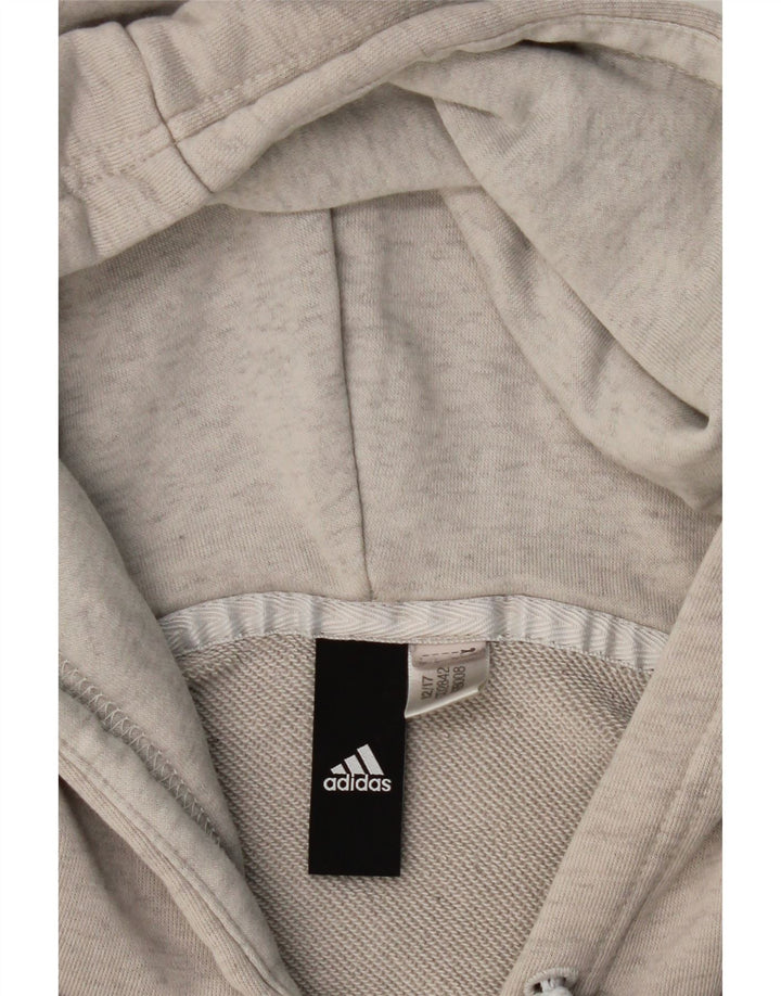 ADIDAS Mens Graphic Zip Hoodie Sweater Large Grey Vintage Adidas and Second-Hand Adidas from Messina Hembry 