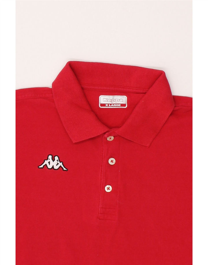 KAPPA Mens Polo Shirt XL Red Cotton Vintage Kappa and Second-Hand Kappa from Messina Hembry 