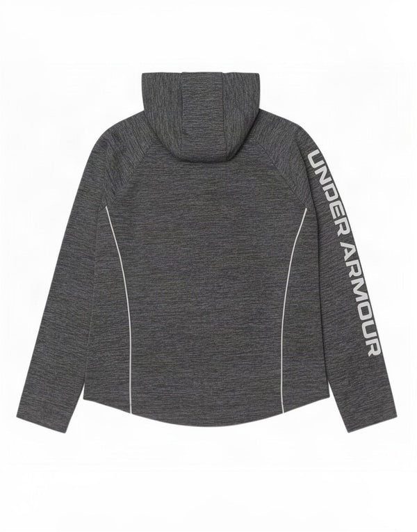 Top grafico da donna a vestibilità ampia Under Armour manica lunga UK 18 XL grigio chiazzato