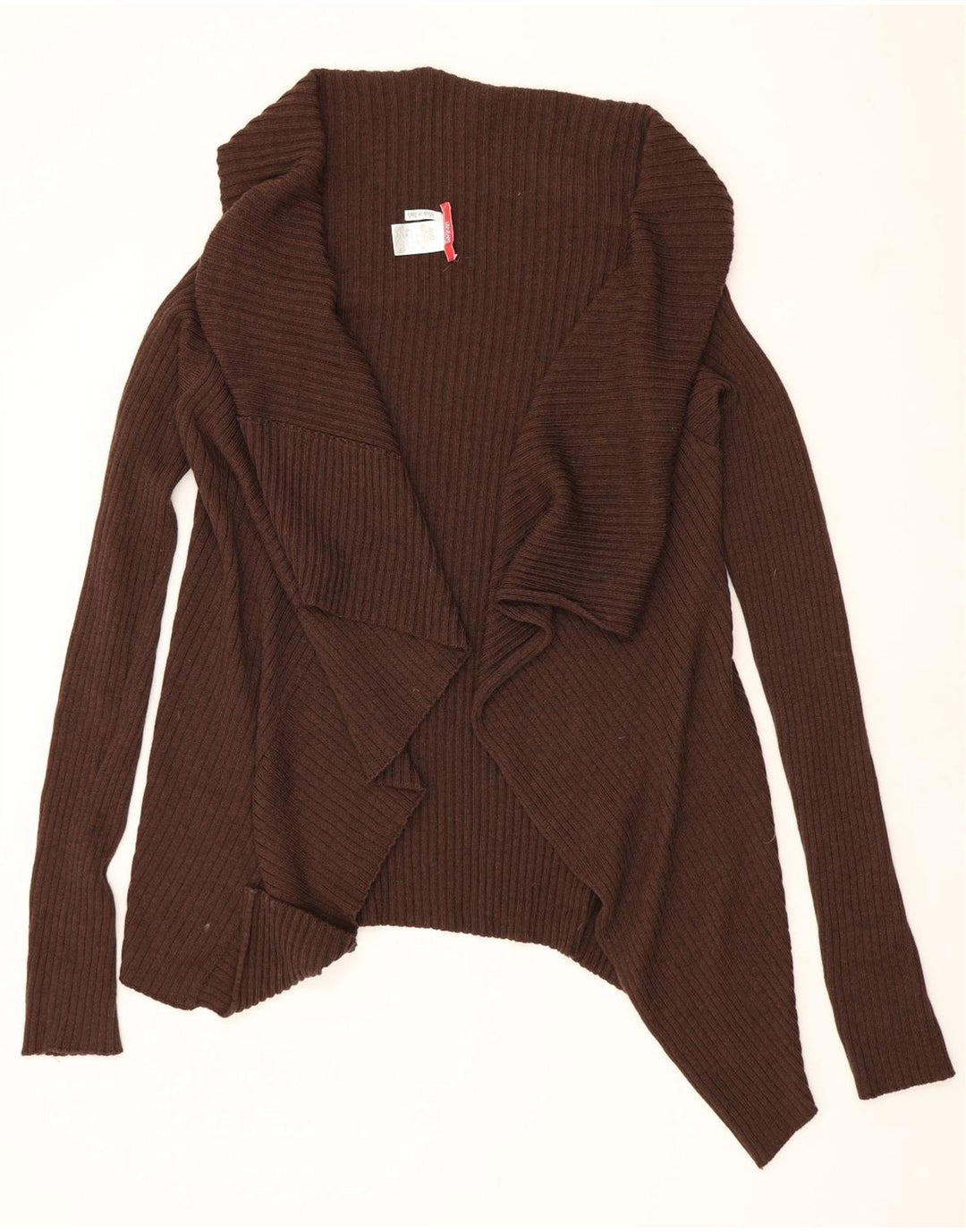 LIU JO Womens Open Cardigan Sweater UK 14 Medium Brown Wool Vintage Liu Jo and Second-Hand Liu Jo from Messina Hembry 