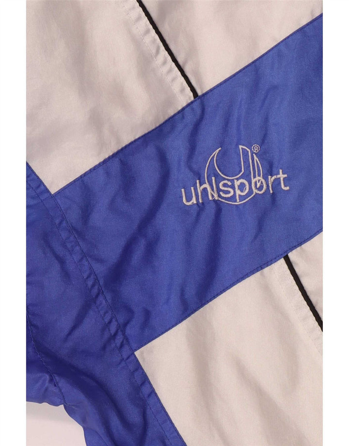 Uhlsport Mens Tracksuit Top Jacket Small Blue Colourblock