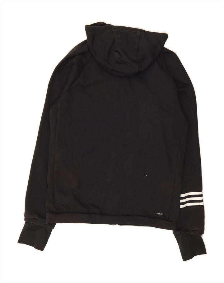 ADIDAS Mens Climalite Zip Hoodie Sweater Medium Black Cotton Vintage Adidas and Second-Hand Adidas from Messina Hembry 