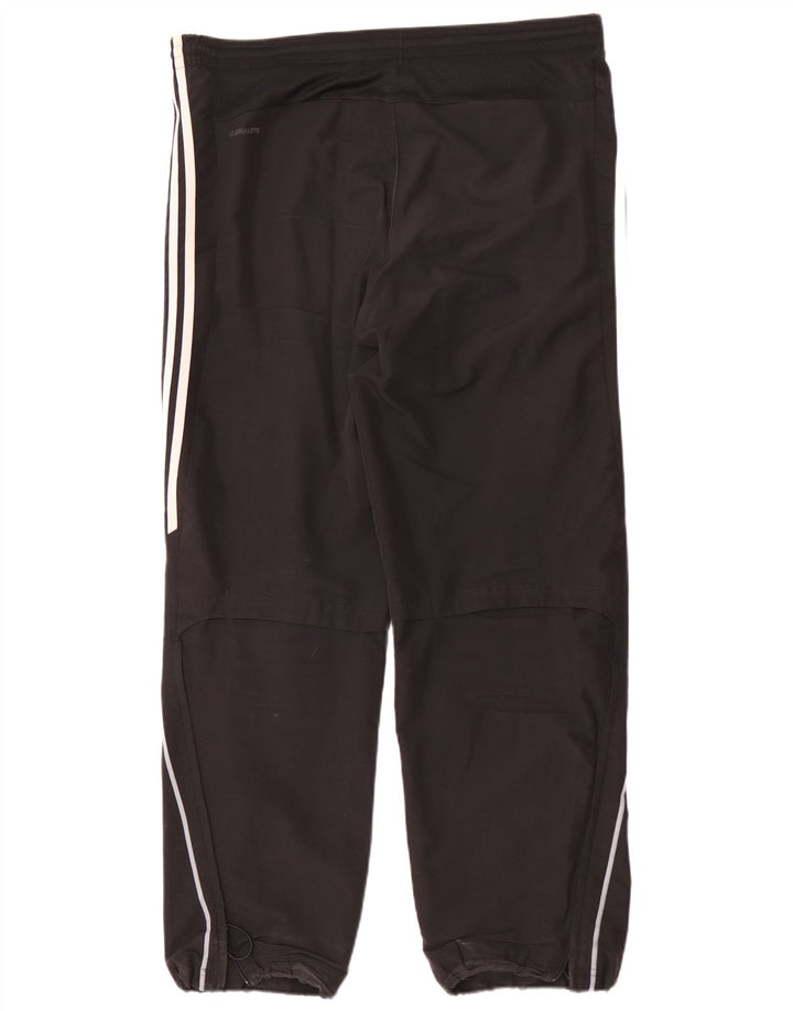 Adidas Mens Tracksuit Trousers Medium Black Polyester Sports
