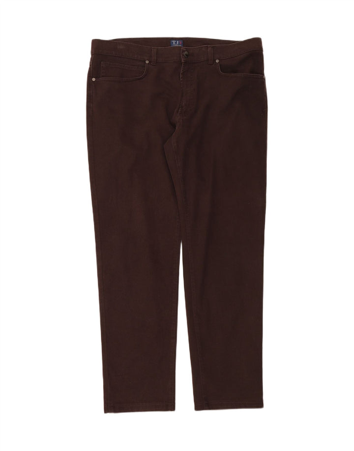 Calça masculina reta casual TRUSSARDI W40 L34 algodão marrom