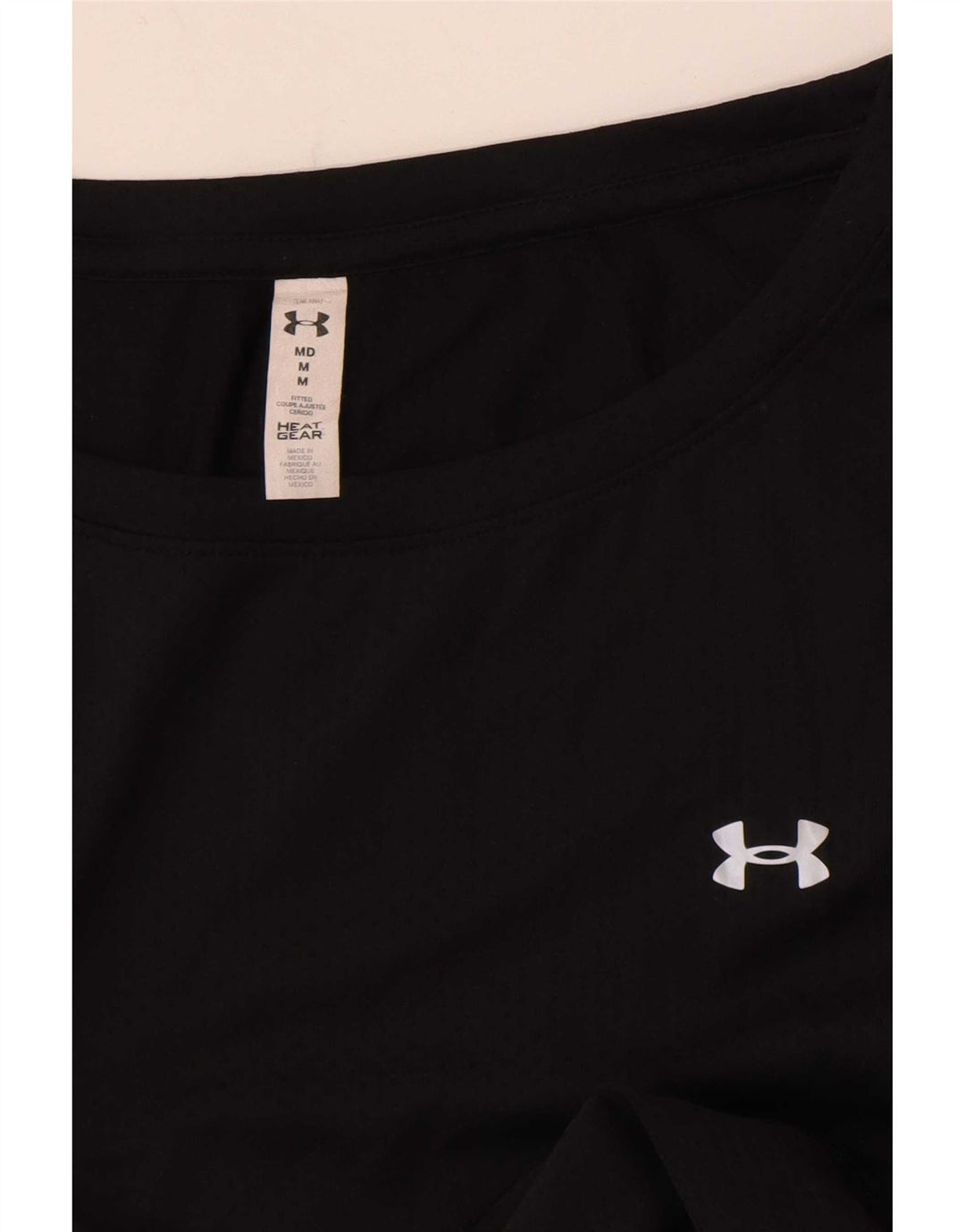 Under Armour Womens Heat Gear Top Long Sleeve UK 14 Medium Black