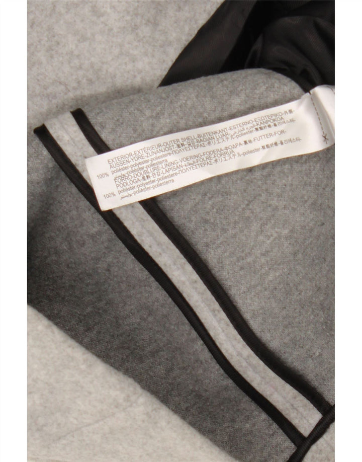 Giacca blazer doppiopetto da donna Zara UK 10 piccola poliestere grigio