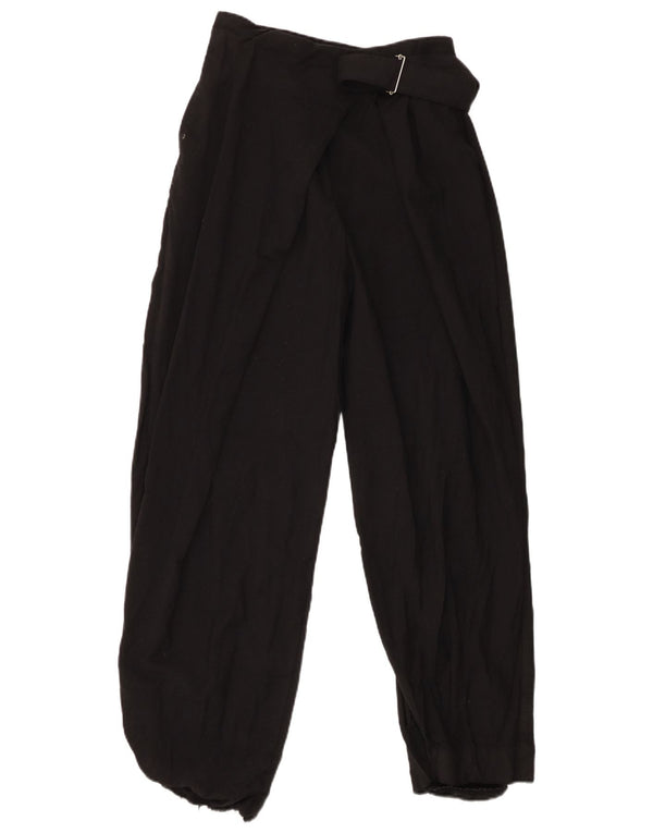 Pantaloni casual larghi da donna Cos EU 36 XS W26 L28 Lana nera