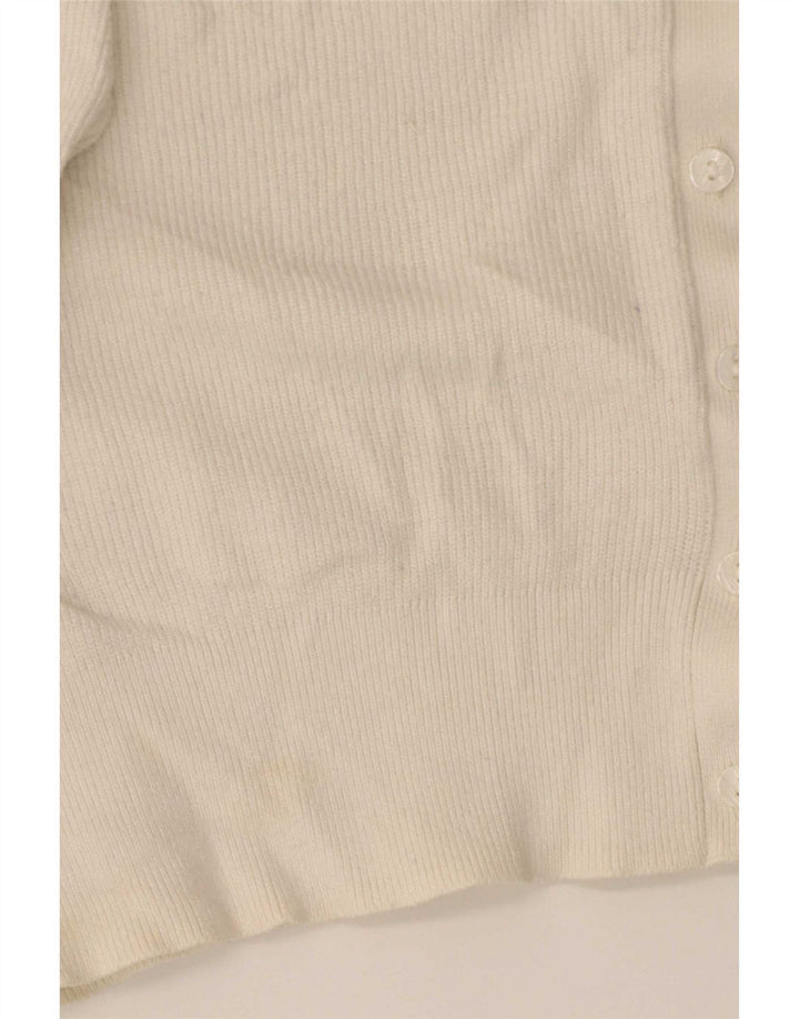 Marks & Spencer Dame Cardigan Sweater UK 14 Medium Beige Viscose