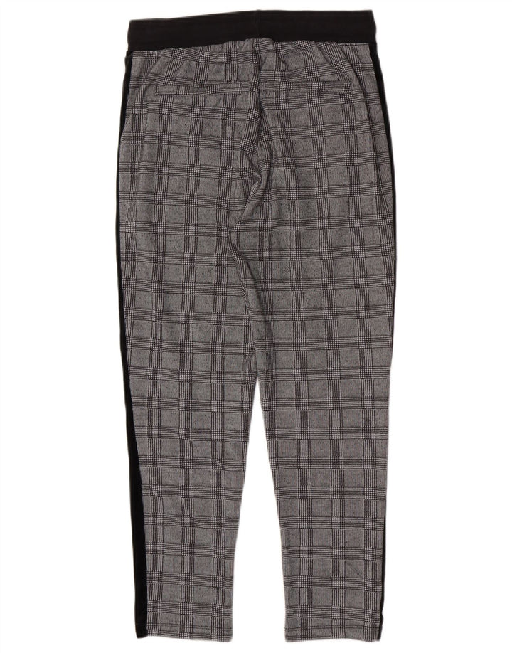 Zara Pantalon court slim pour homme Medium W31 L25 Gris pied-de-poule Polyester