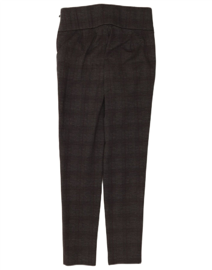 Zara Womens Leggings UK 12 Medium  Grey Check
