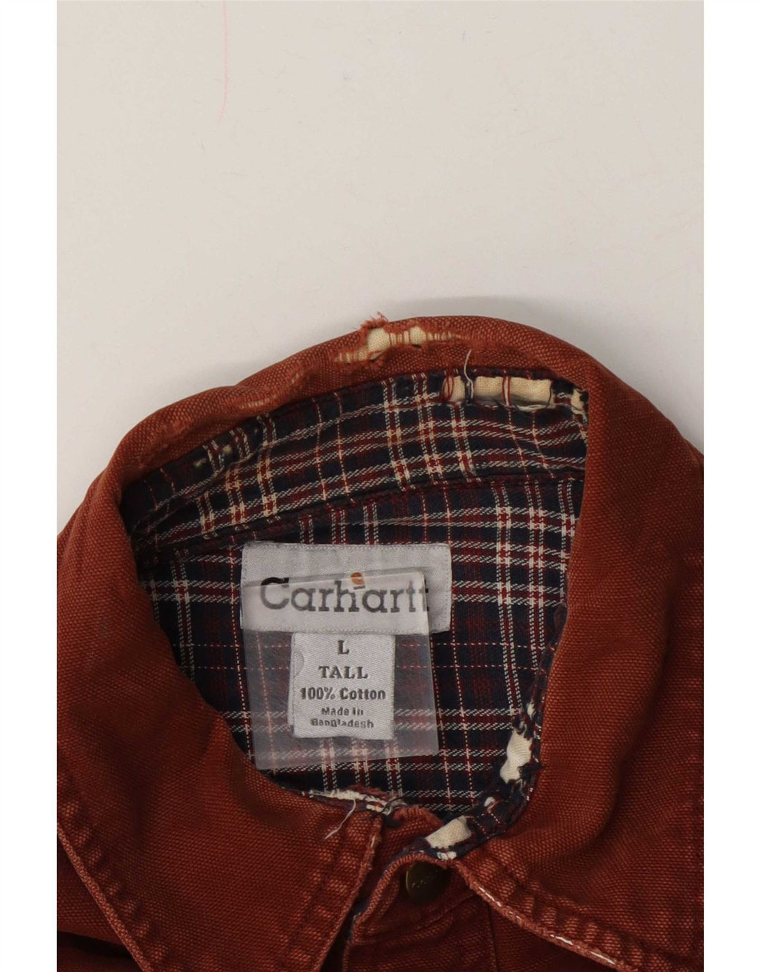 Camicia da boscaiolo da uomo Carhartt grande in cotone marrone