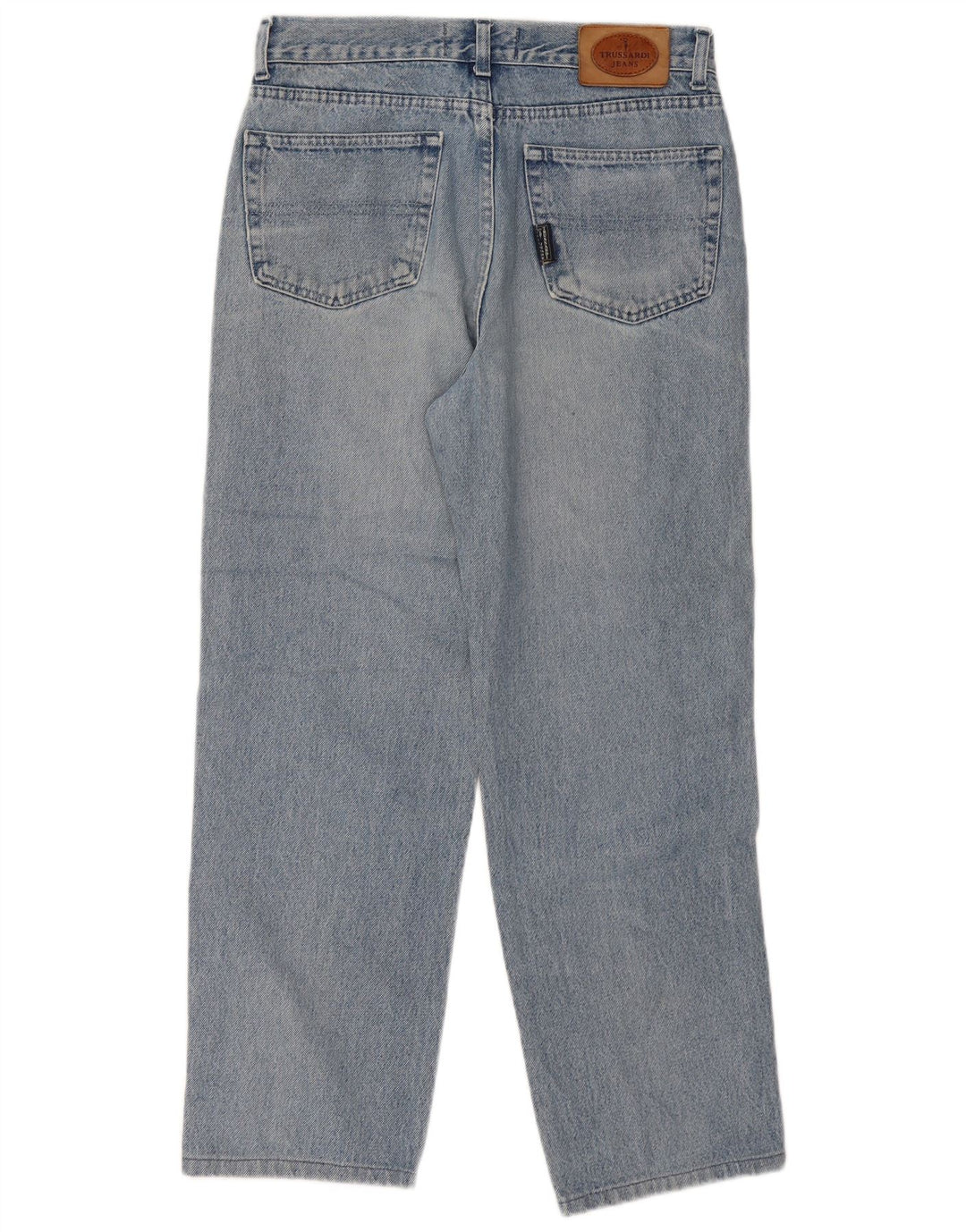 Trussardi Mens Straight Jeans W34 L29 Blue Cotton