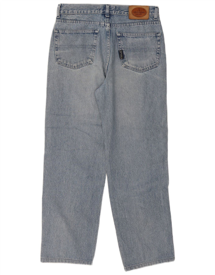 Trussardi Mens Straight Jeans W34 L29 Blue Cotton