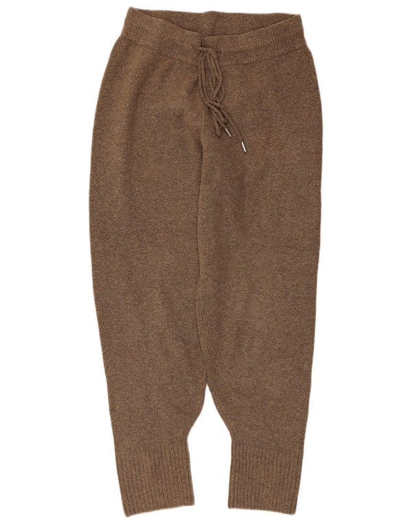 Zara Strik træningsdragt Bukser Jogger UK 12 Medium Brown Flecked