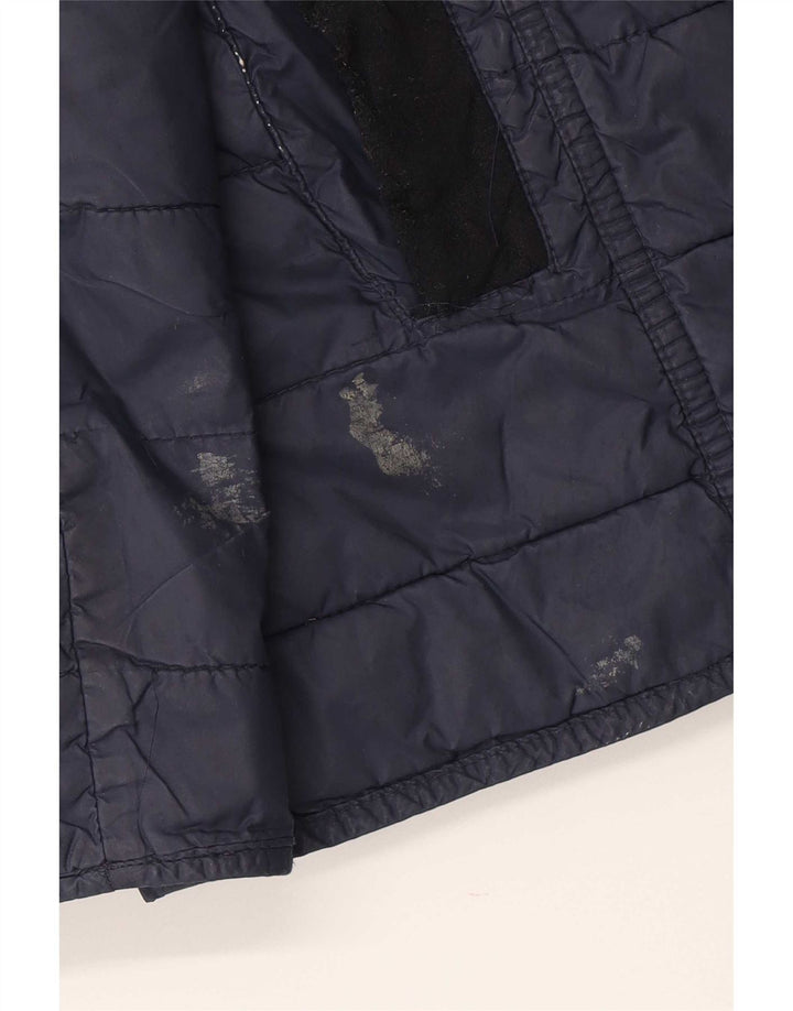 Barbour Womens Padded Jacket UK 16 Large Navy Blue Colourblock Polyamide