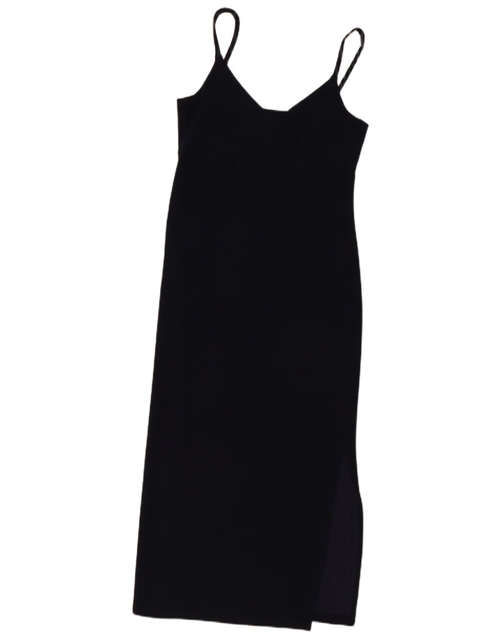 Gap Womens Sleeveless Maxi Dress UK 12 Medium Navy Blue Rayon