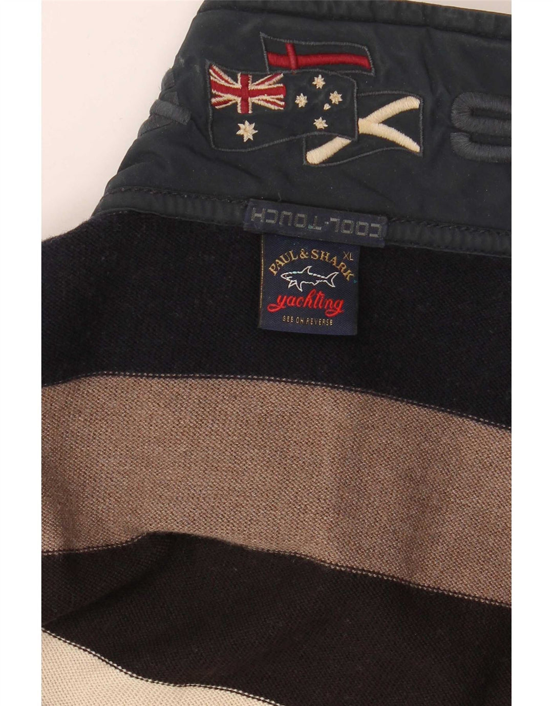 Paul & Shark Herren-Pullover mit Reißverschluss, XL, mehrfarbig gestreift