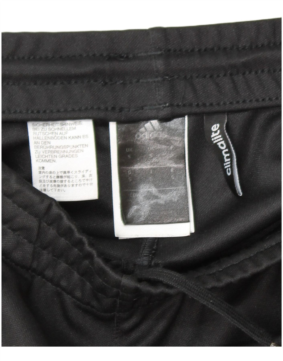 Adidas Mens Tracksuit Trousers Small Black Polyester