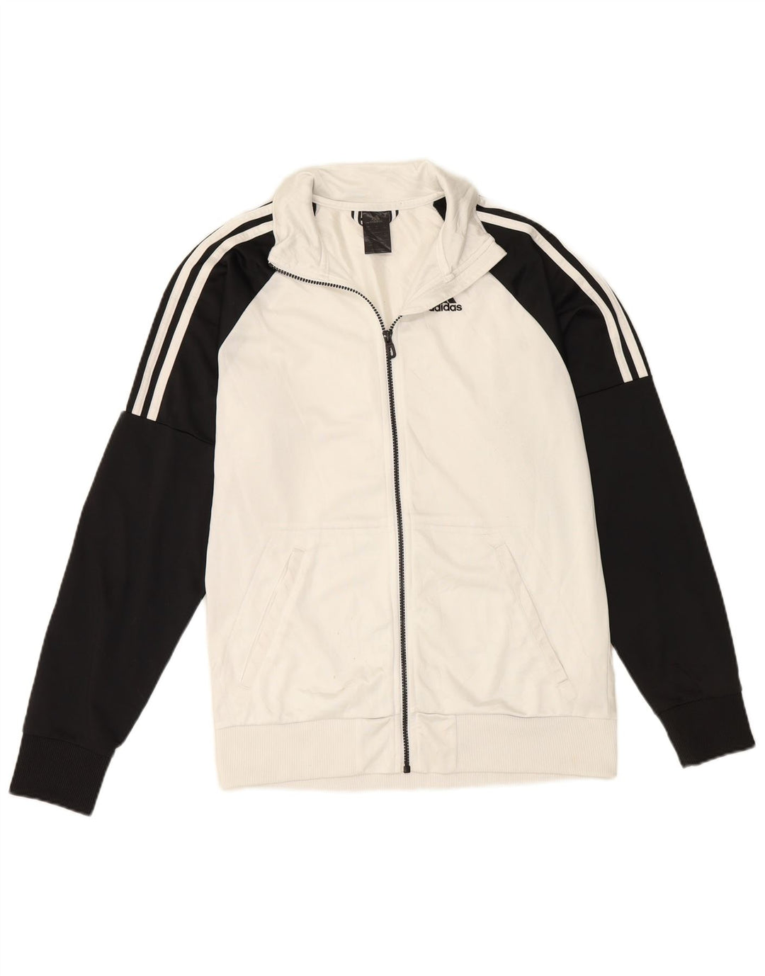 ADIDAS Træningsdragt til mænd, topjakke UK 40/42 Medium White Colourblock