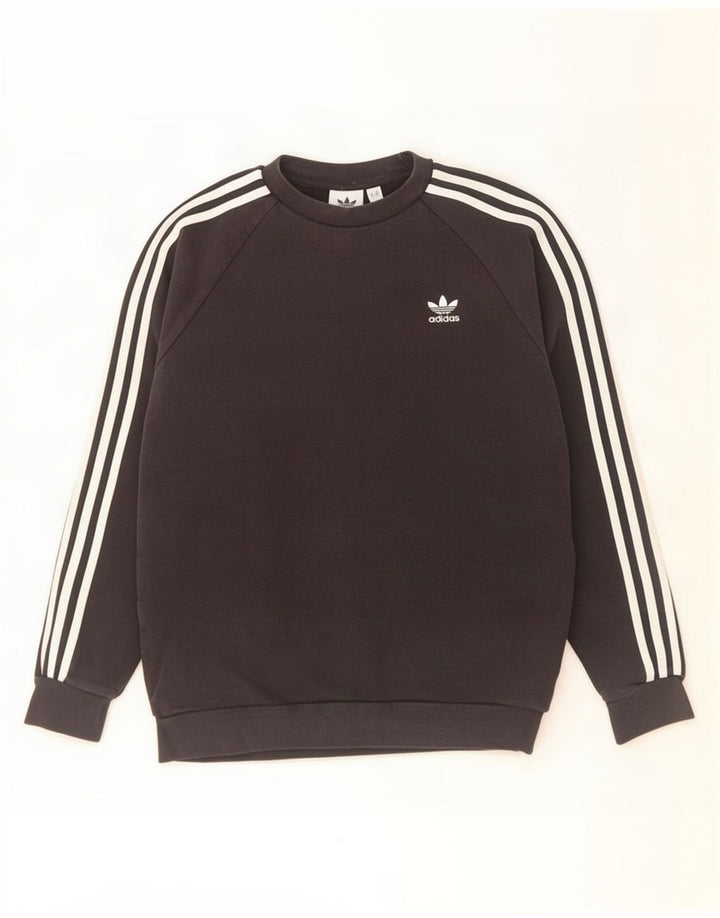 Adidas Mens Sweatshirt Jumper Medium Black Cotton
