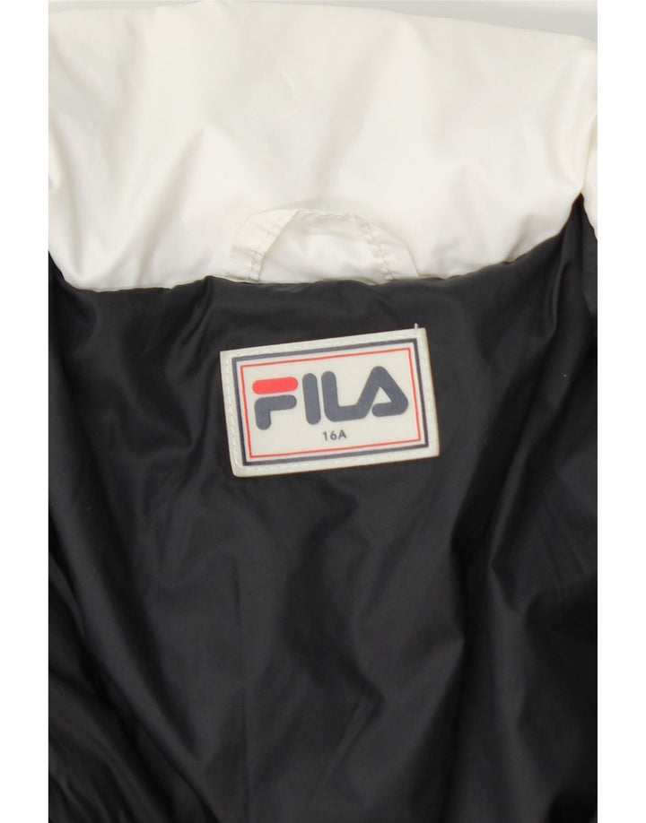 Fila Boys Hooded Padded Jacket 15-16 Years Multicoloured Colourblock Nylon