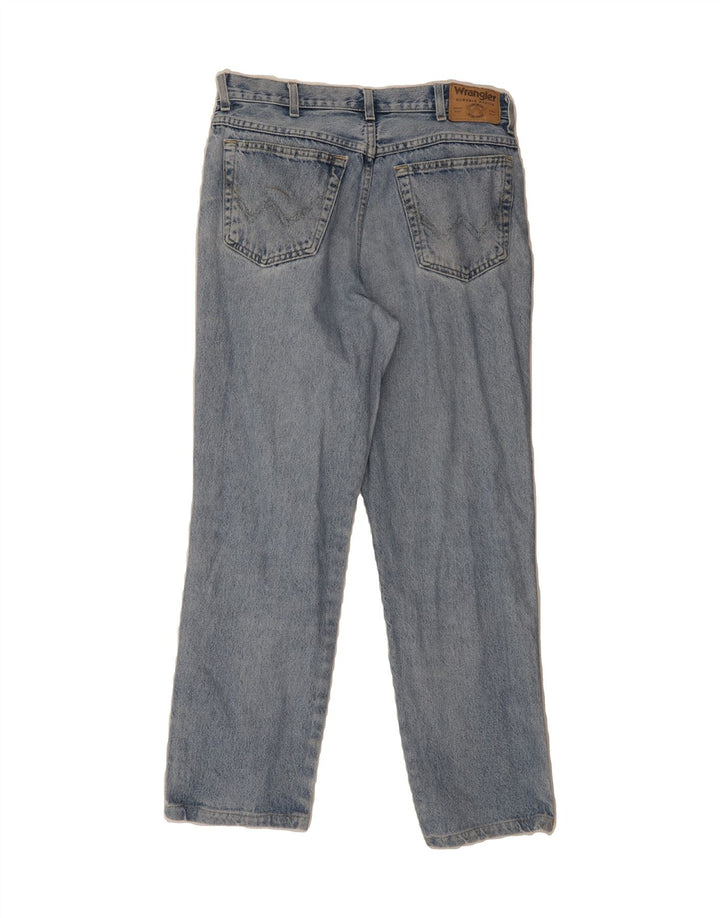 WRANGLER Mens Heavy Duty Straight Jeans W32 L28 Blue Vintage Wrangler and Second-Hand Wrangler from Messina Hembry 