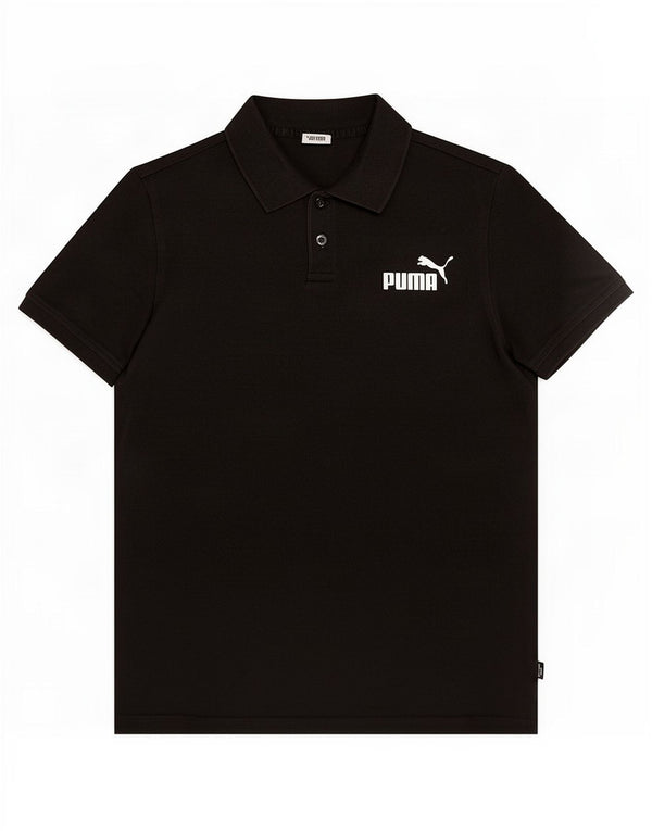 Polo Puma da bambino 11-12 anni in cotone nero