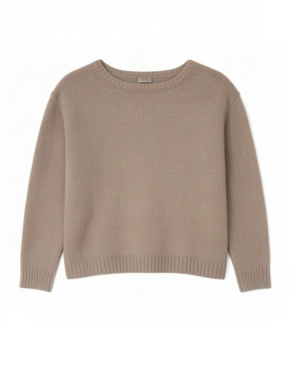 Pulover pentru femei supradimensionat cu gât de barcă Zara UK 6 XS gri