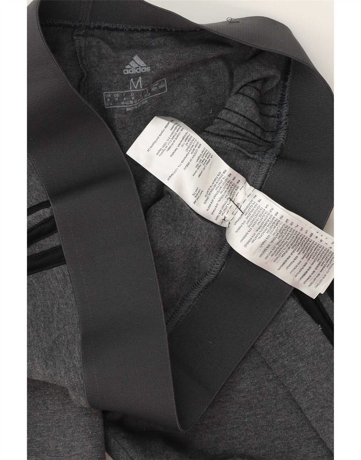 Adidas Womens Leggings UK 12/14 Medium  Grey Cotton