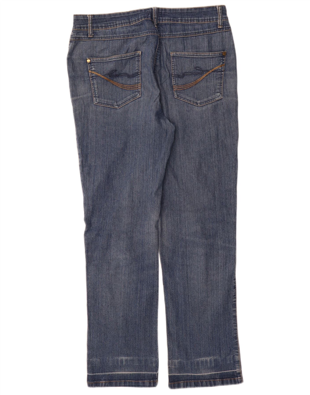 M&Co Γυναικεία Straight Jeans UK 12 Medium W32 L30 Blue