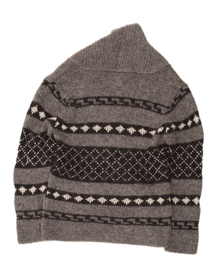 Pulover cardigan pentru bărbați Zara Medium Gri Geometric