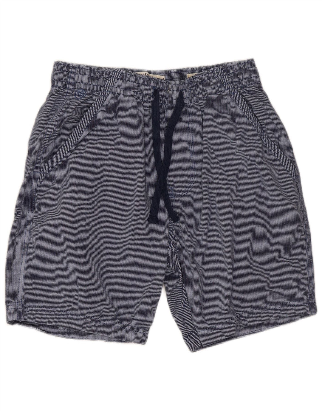 FAT FACE Mens Chino Shorts  W30 Medium Blue Pinstripe Cotton