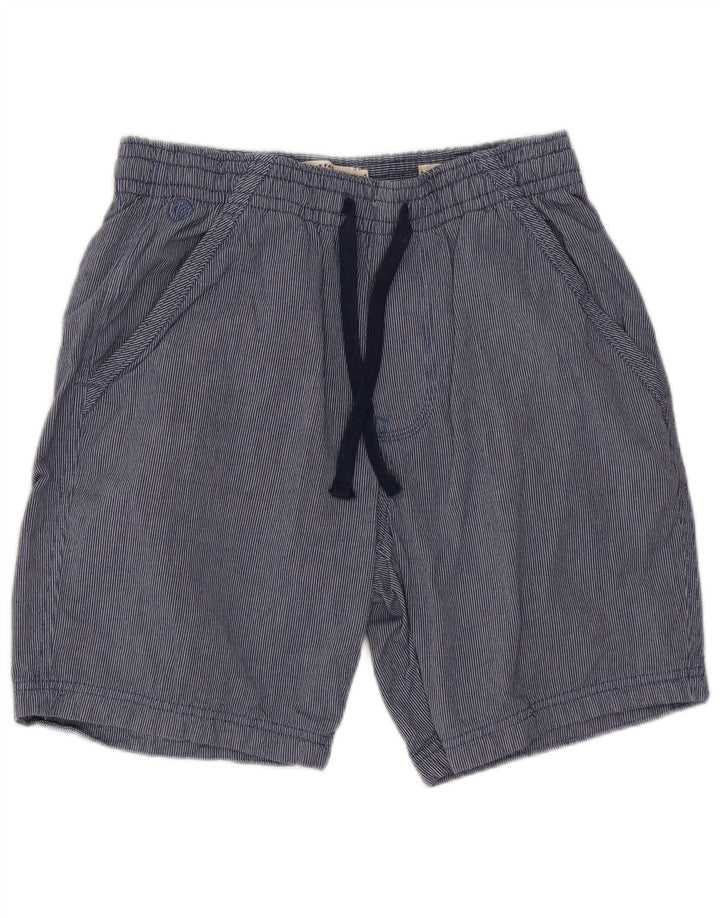 FAT FACE Mens Chino Shorts  W30 Medium Blue Pinstripe Cotton