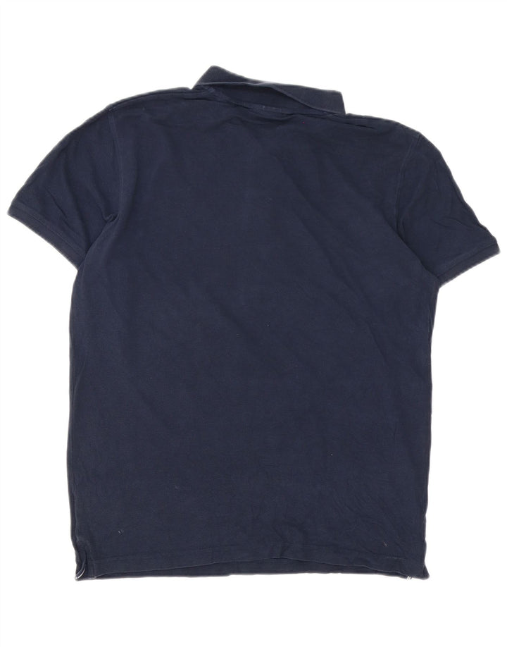 Gant Mens Polo Shirt Medium Navy Blue Cotton