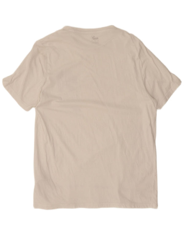 Puma - Camiseta gráfica para hombre, talla grande, algodón blanco