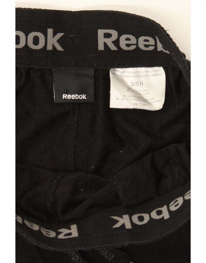 REEBOK Mens Tracksuit Trousers Joggers Small  Black Cotton Vintage Reebok and Second-Hand Reebok from Messina Hembry 