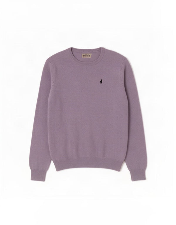 Marlboro Classics dame sweater med rund hals DK 18 XL lilla uld