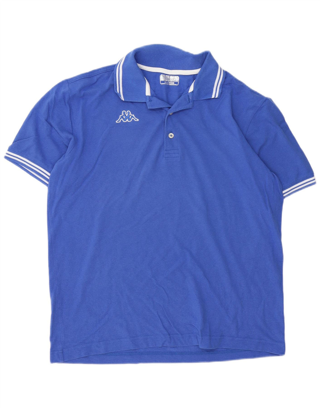 Kappa Mens Polo Shirt XL Blue Cotton