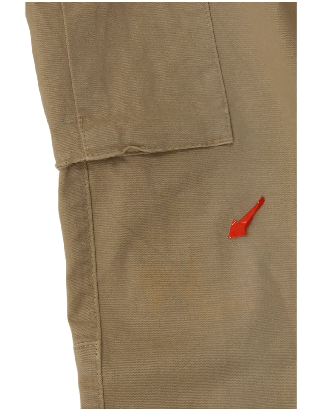 Mason's Womens Slim Cargo Trousers  W32 L33 Beige Cotton