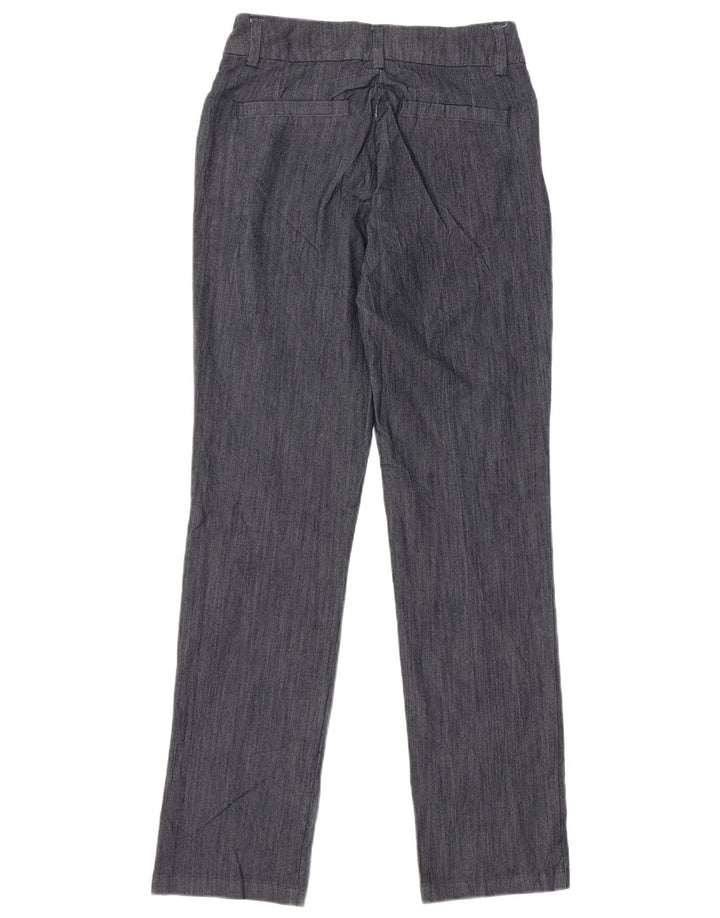 LEE Womens Regular Fit Casual Trousers US 6 Medium W28 L31 Navy Blue