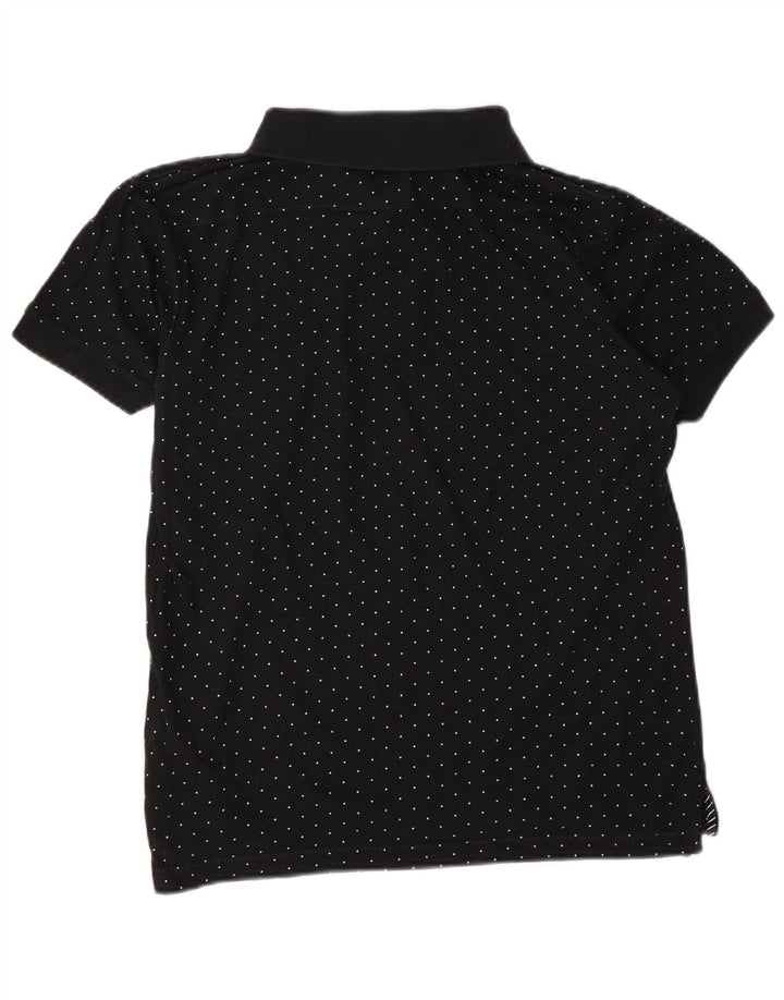 French Connection Herren-Poloshirt, Größe S, schwarz gepunktete Baumwolle