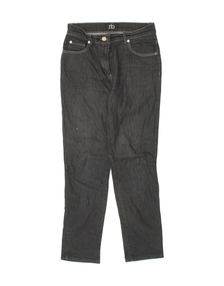 ROCCOBAROCCO Womens Slim Jeans IT 43 Medium W28 L27 Black Cotton Vintage Roccobarocco and Second-Hand Roccobarocco from Messina Hembry 