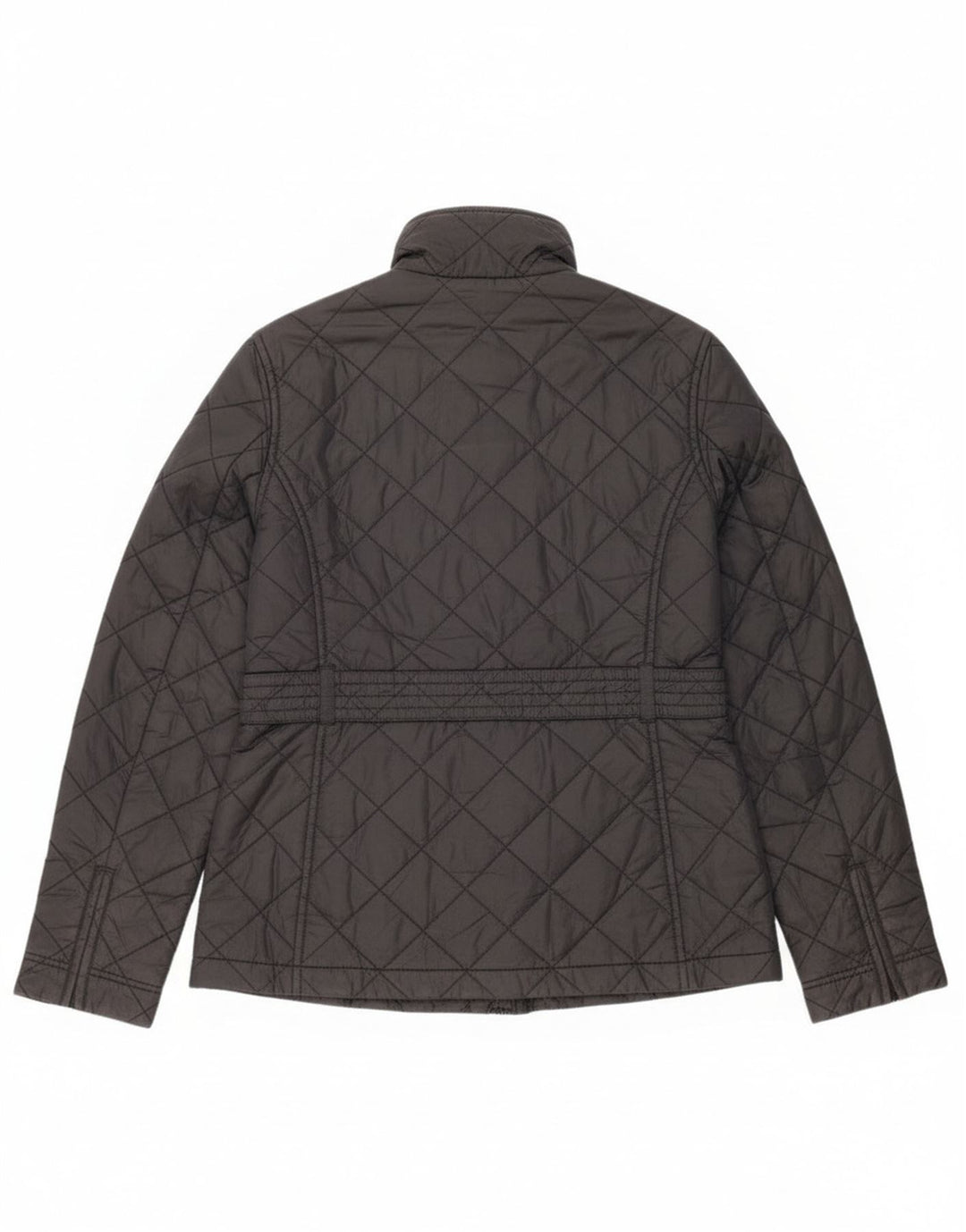 Jack Wills Womens Quilted Jacket UK 14 Large Black Nylon