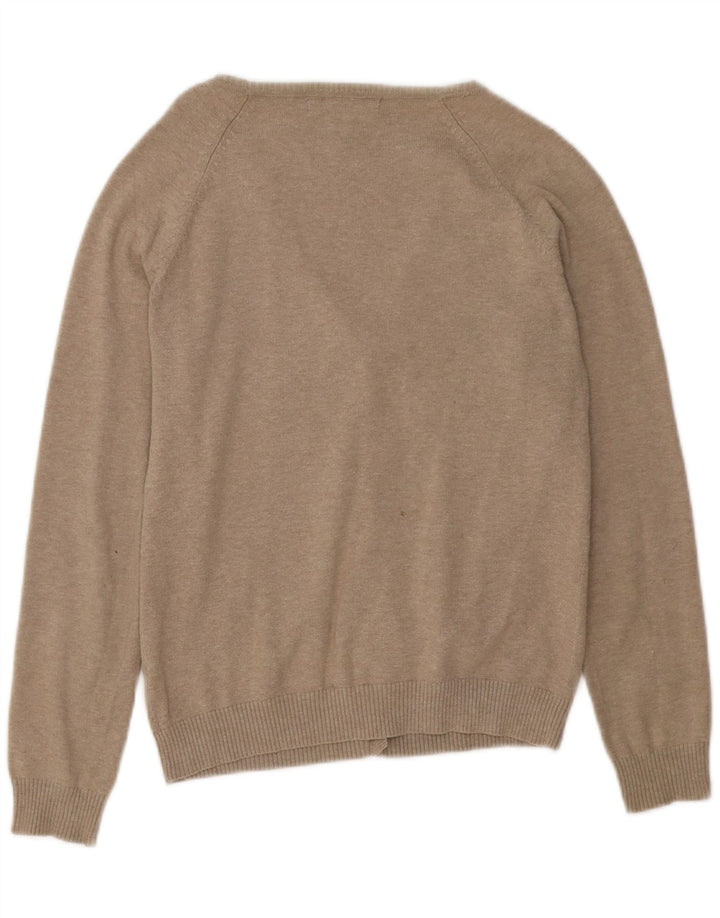 Zara Womens Cardigan Sweater UK 14 Large Grey Nylon
